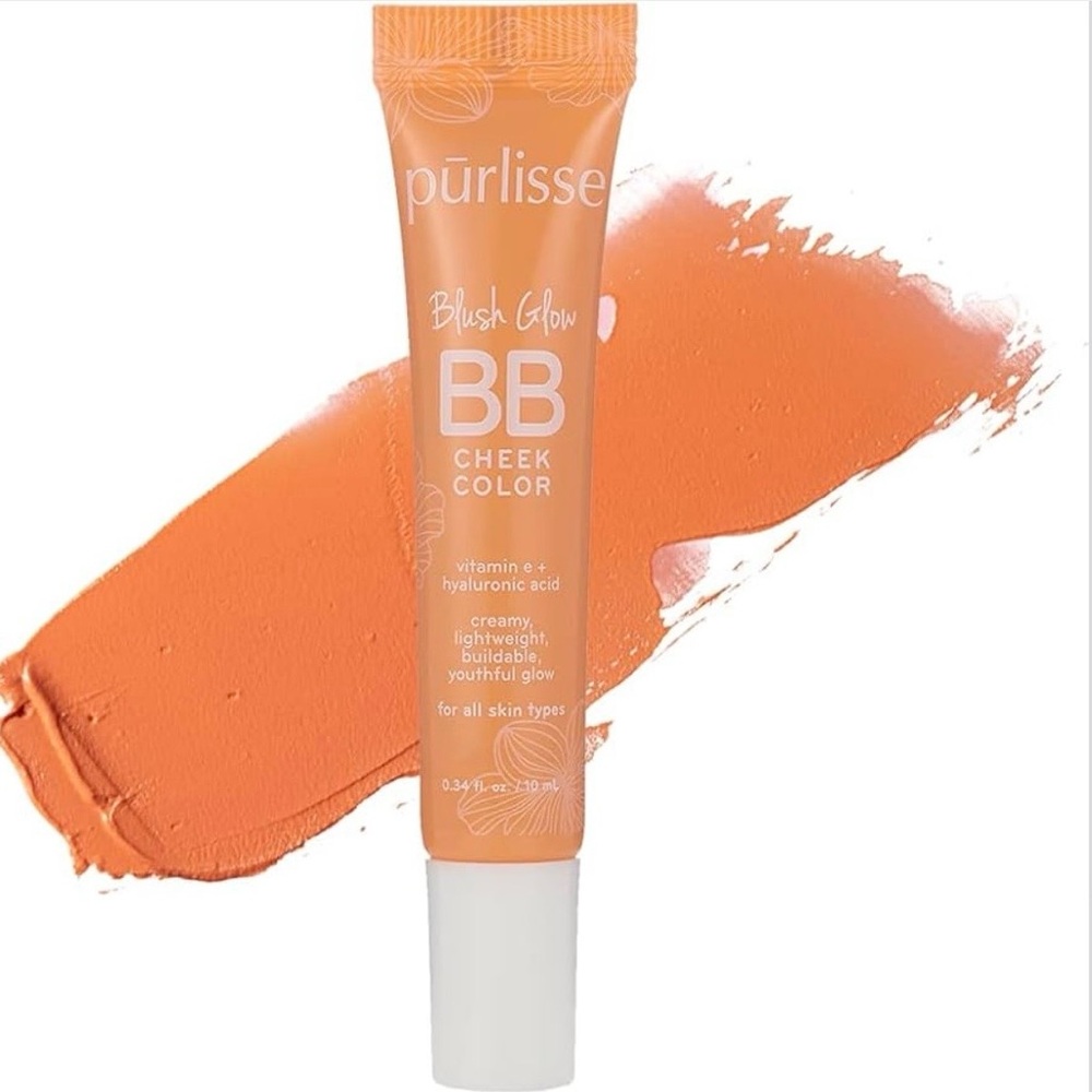 Pūrlisse Liquid Blush Glow BB Cheek Color Malibu Peach - Full Size, New In Box